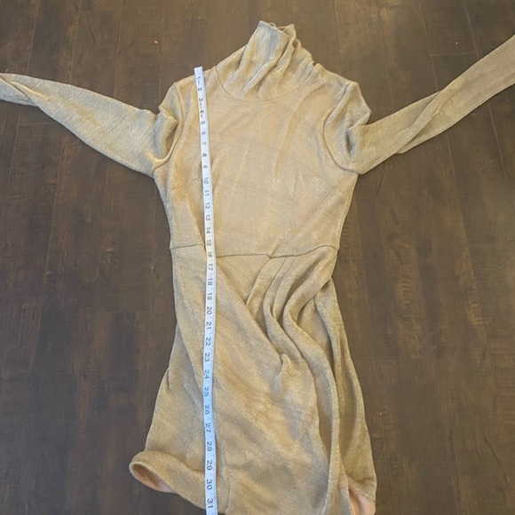 Free People by Revolve Mercury Bodycon Mini gold dress - Picture 8 of 11